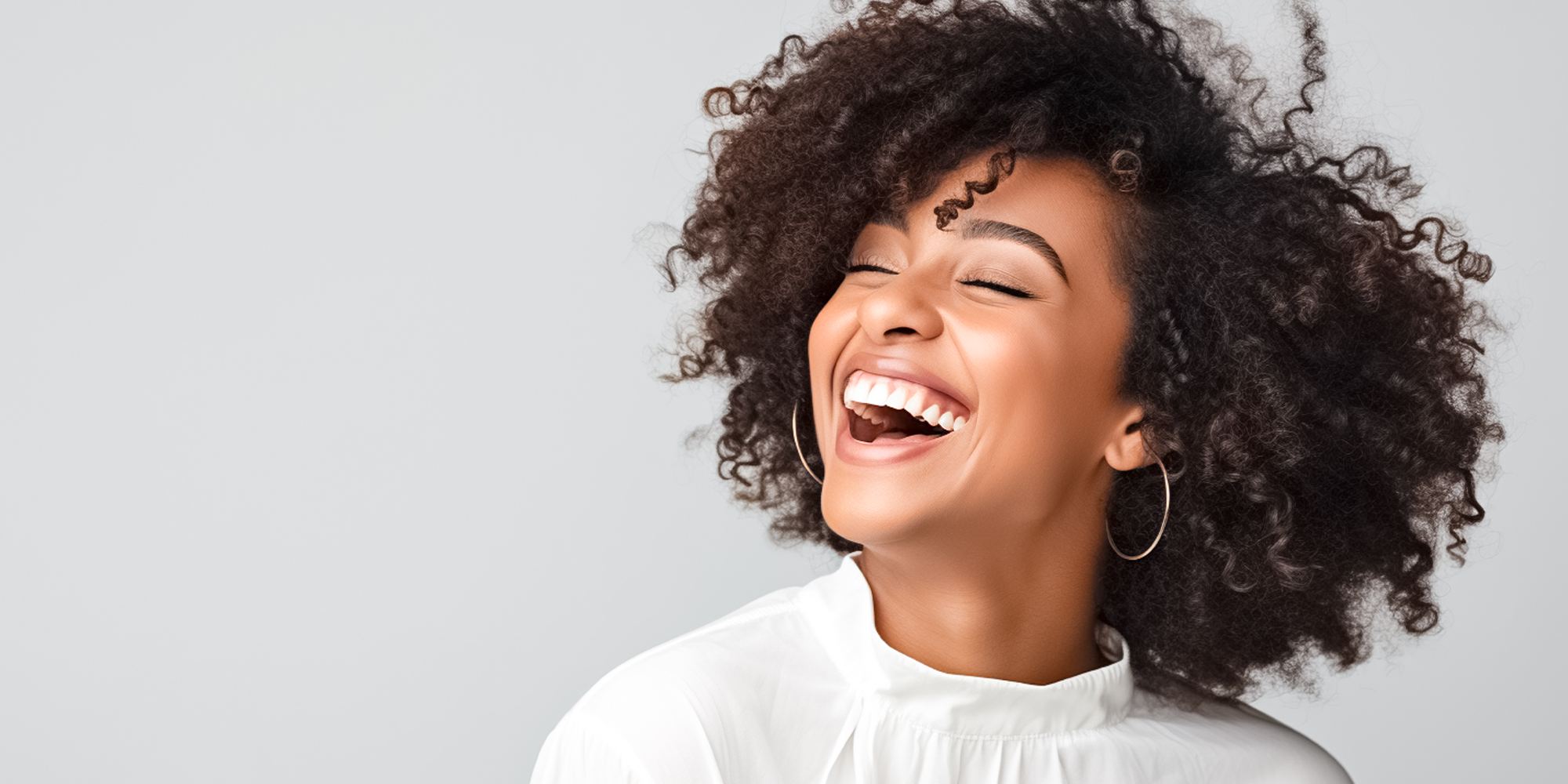 woman smiling